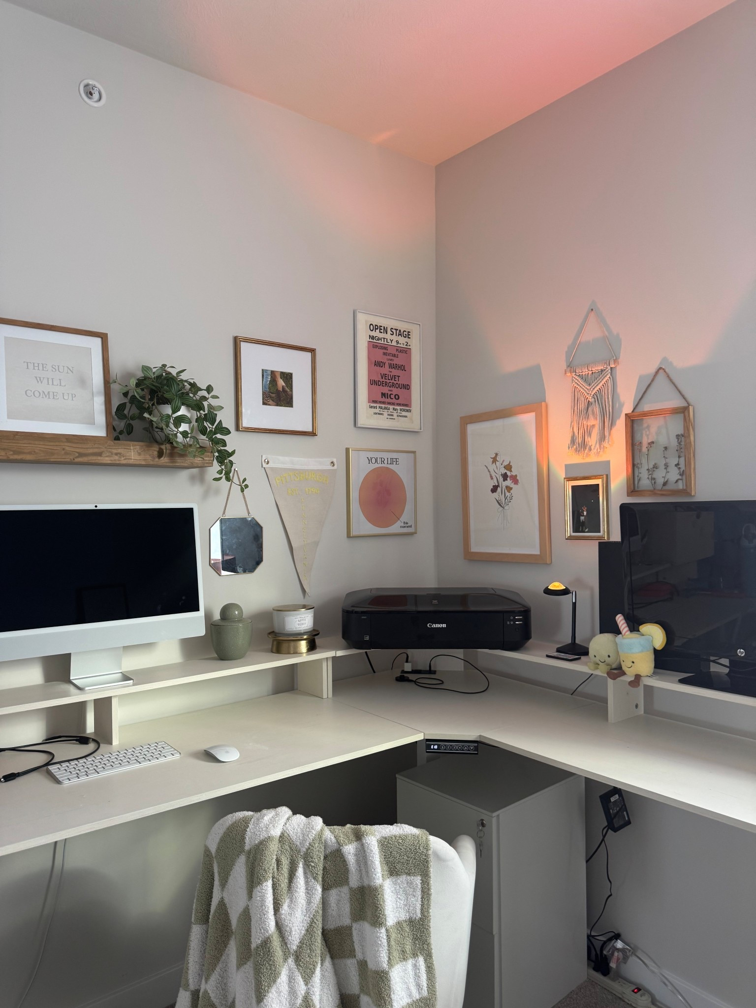 L shaped electric desk 

#LTKdayinmylife #LTKvlog #LTKHome