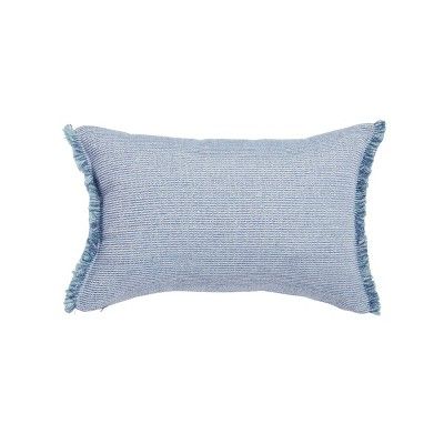 14"x20" Oversize Yars Striped Lumbar Throw Pillow Blue - Sure Fit | Target