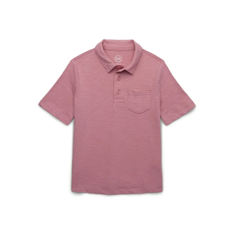 Wonder Nation Boys Short Sleeve Fashion Polo Shirt, Sizes 4-18 & Husky | Walmart (US)