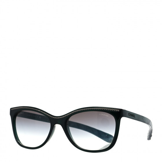 CHANEL Cat Eye Chain Sunglasses 6041 Green | FASHIONPHILE (US)
