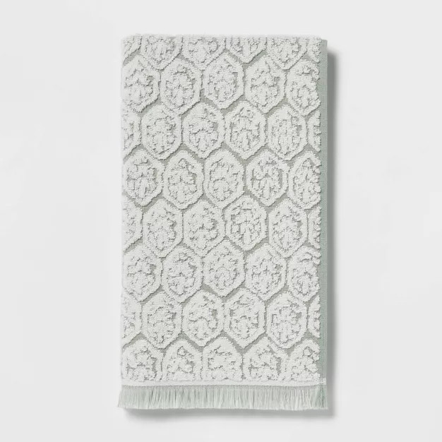 Sculpted Terry Towel Green - Threshold™ | Target