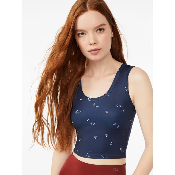 Free Assembly Women's Cropped Tank Top with Scoop Back - Walmart.com | Walmart (US)