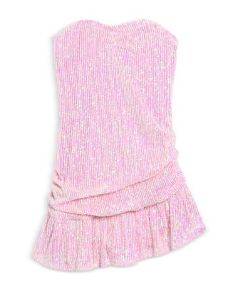 KatieJnyc Girls' Estelle Asymmetric Strapless Sequin Dress - Big Kid | Bloomingdale's Kids | Bloomingdale's (US)
