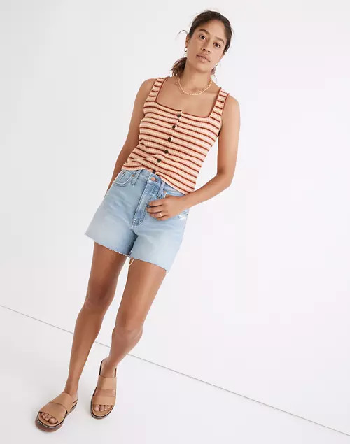 High-Rise Denim Shorts in Littleton Wash | Madewell