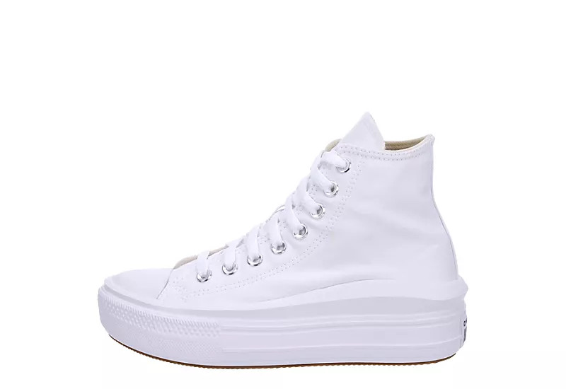 Converse Womens Chuck Taylor All Star Move High Top Sneaker - White | Rack Room Shoes