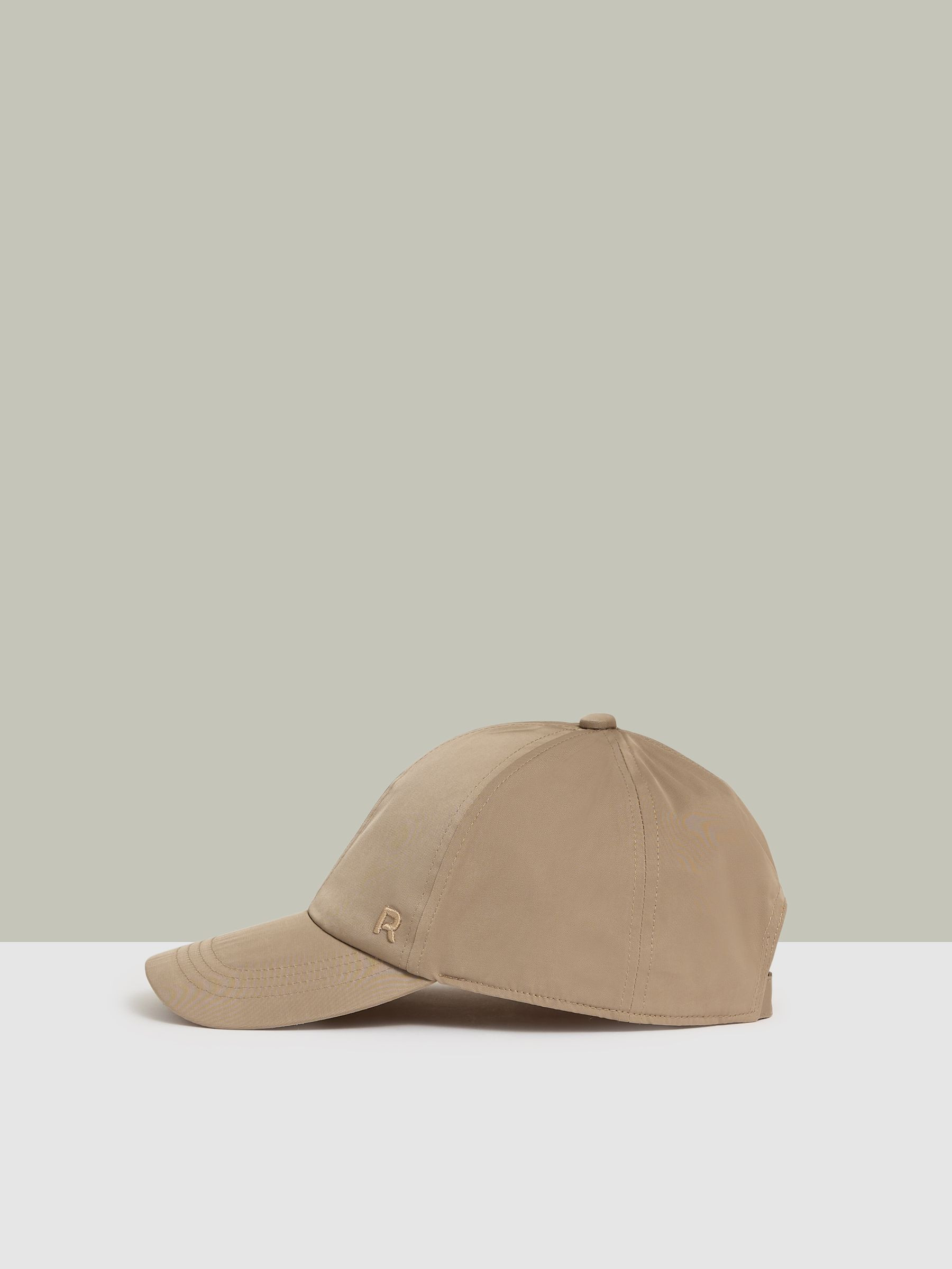 Reiss Logo-Embroidered Baseball Cap in Taupe | REISS | Reiss DE