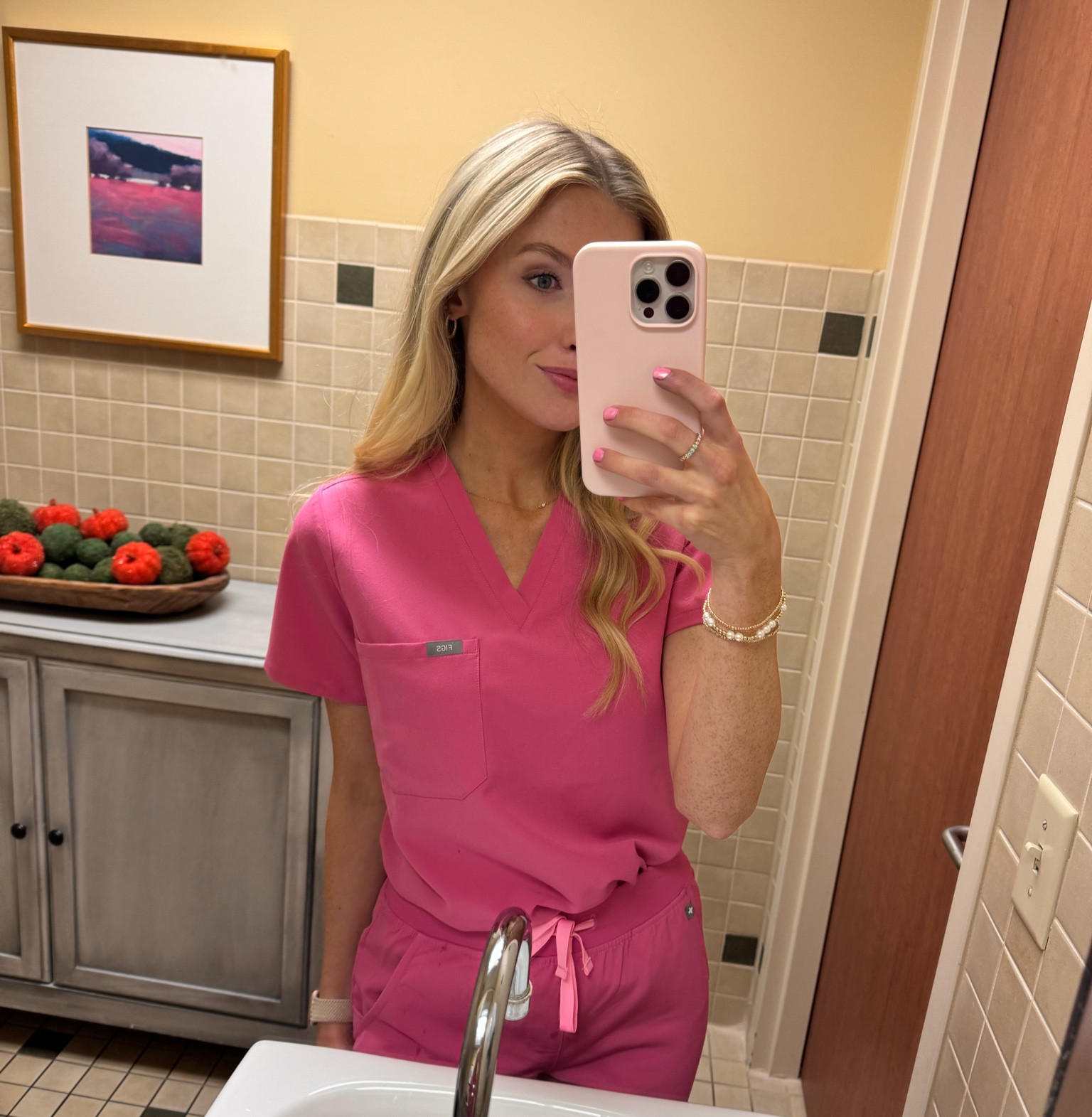Figs in F*ing Pink #breastcancerawarness 
#womenshealth
#RN

#LTKWorkwear #LTKStyleTip