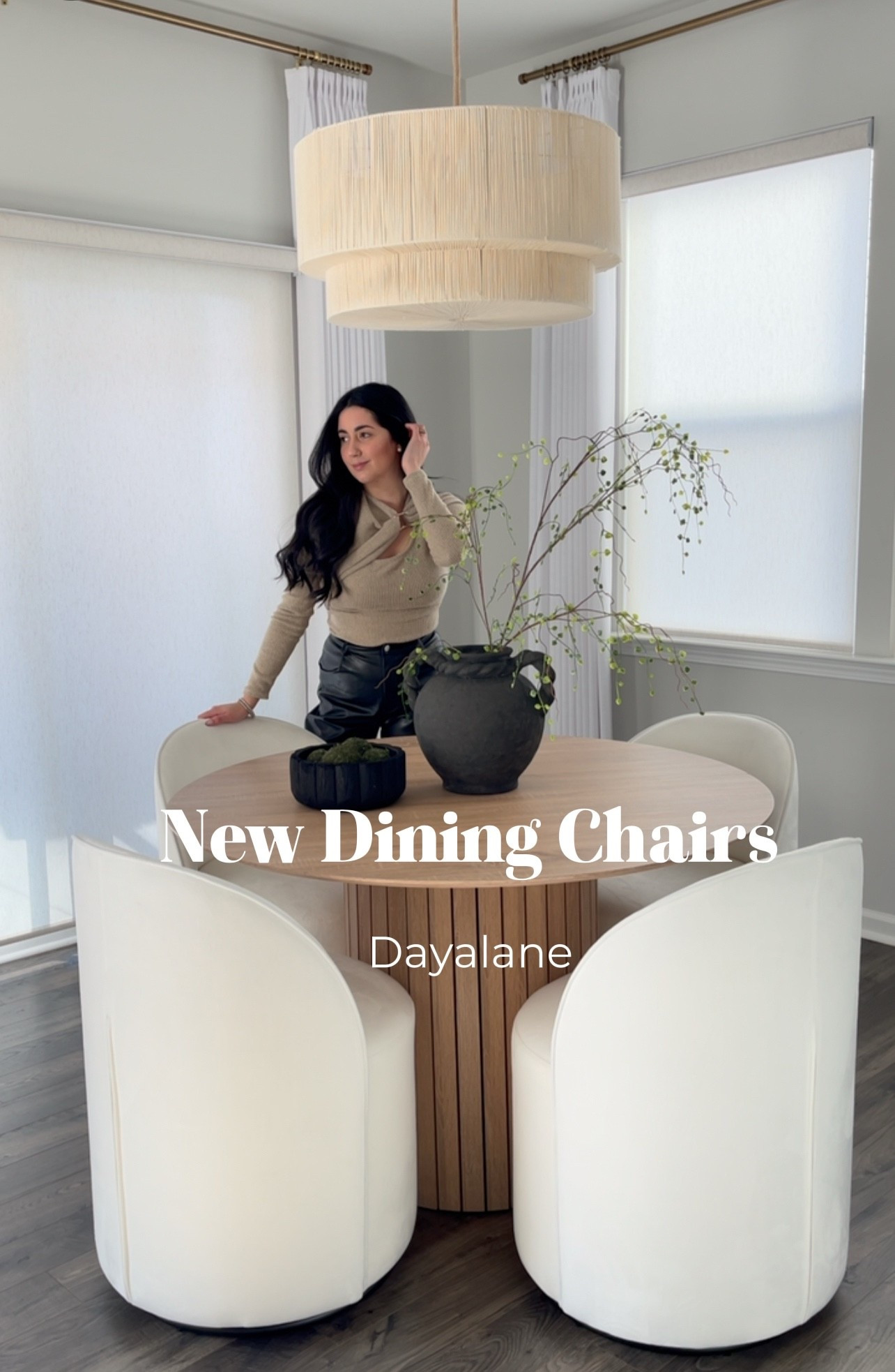 New dining chairs from DAYALANE 

I have color off white in velvet. Love these swivel dining chairs. 10/10 

Also my curtains are from two pages. Use the discount Jeanny at checkout your new curtains. 

#LTKBeauty #LTKHome #LTKdayinmylife