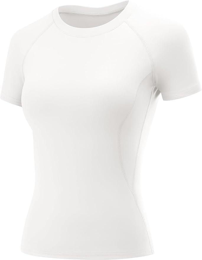 LOMON Womens Workout Tops Short Sleeve Raglan Athletic Shirts Yoga Gym Crewneck Quick Dry Tshirts | Amazon (US)