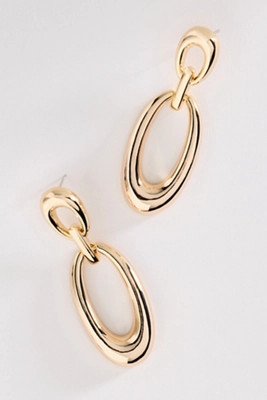 Linked Metal Drop Earrings | Anthropologie (US)