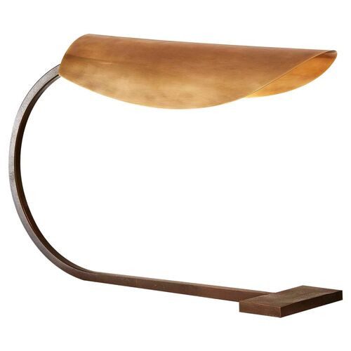 Lola Desk Lamp, Aged Iron | One Kings Lane