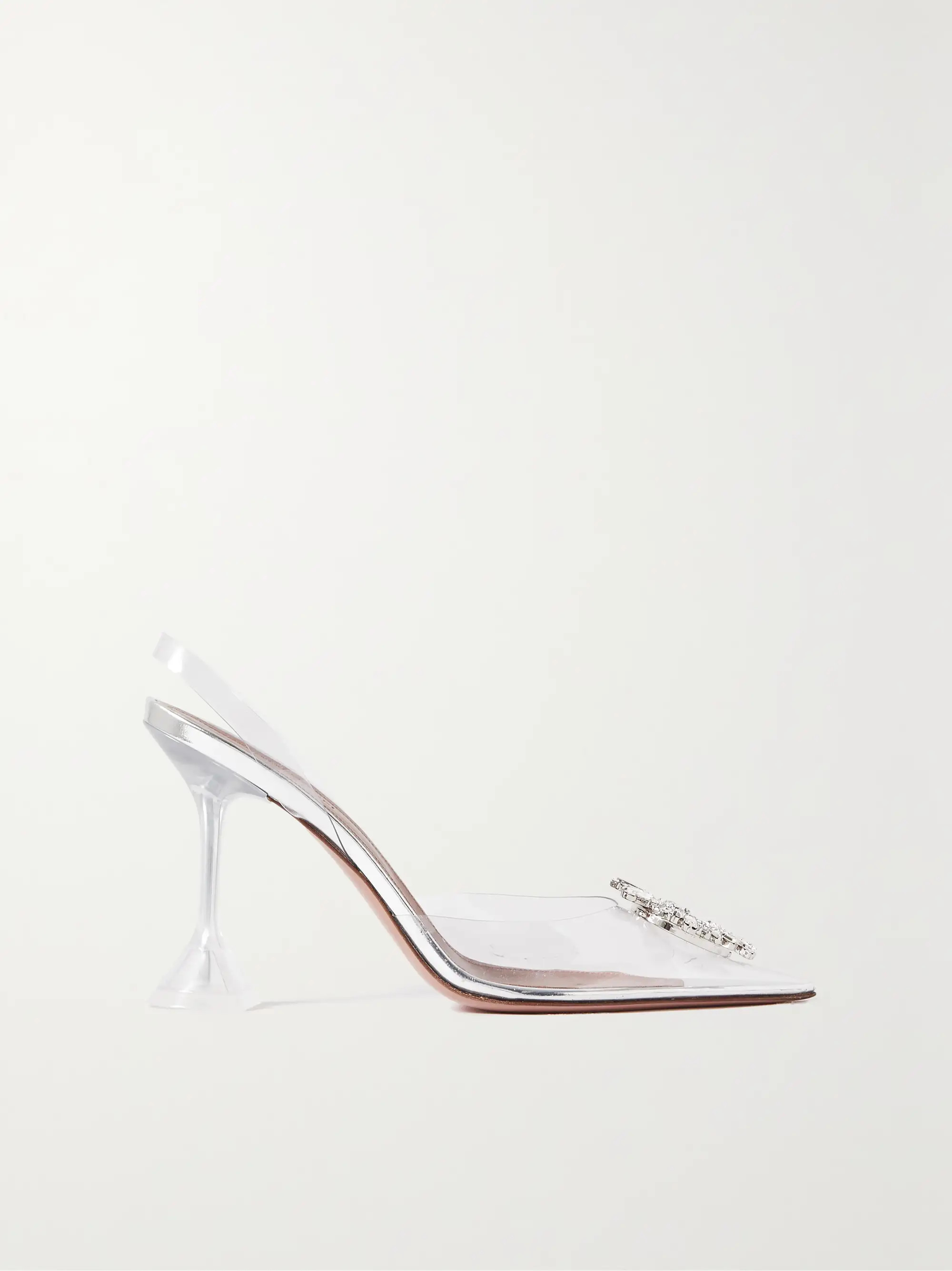 Begum crystal-embellished PVC slingback pumps | NET-A-PORTER (US)