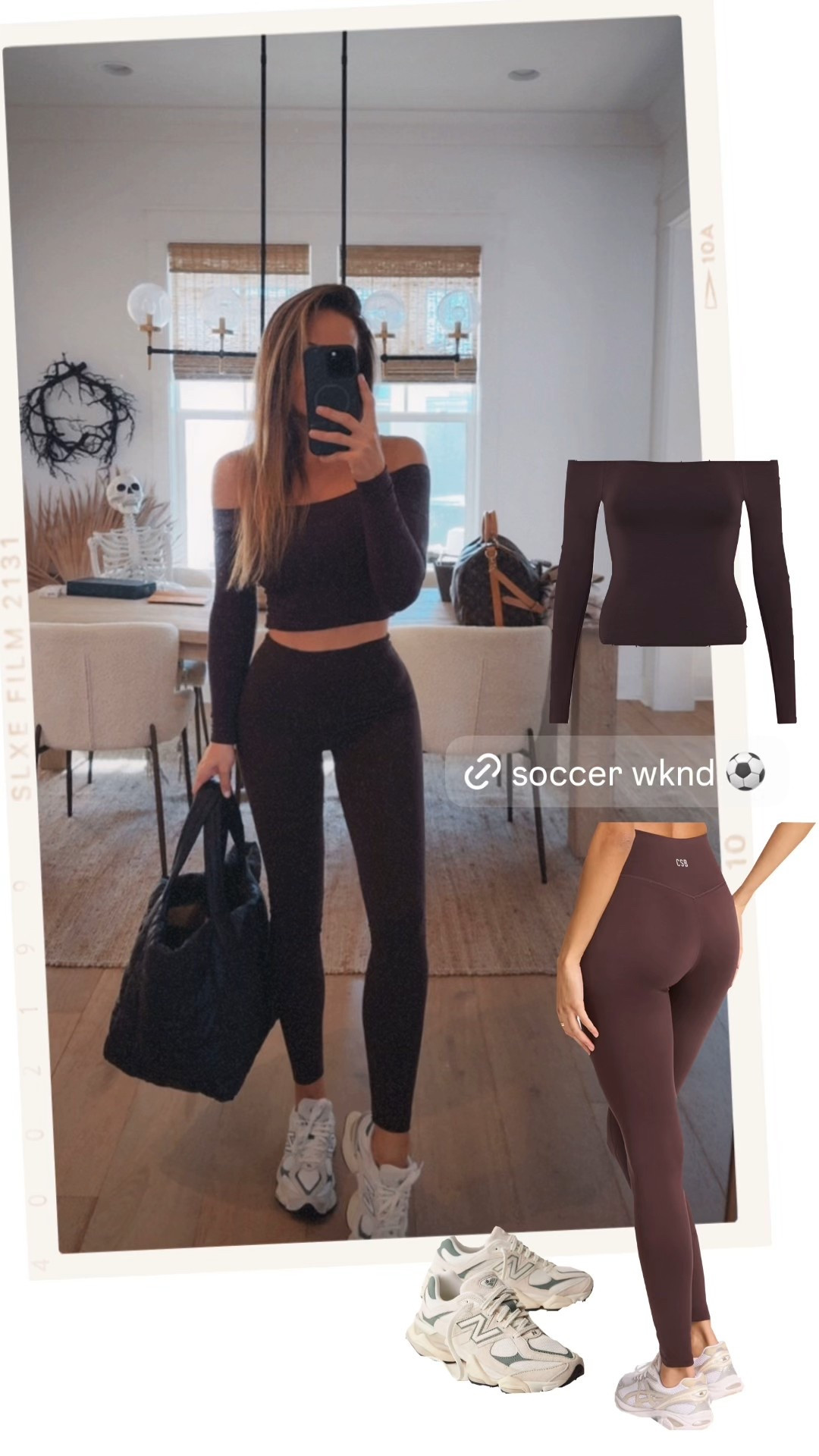 Fall chocolate brown 

#LTKActive #LTKHalloween #LTKSeasonal