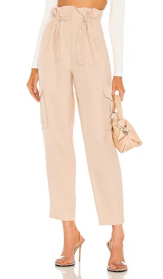 Shaye Paperbag Cargo Pant in Champagne | Revolve Clothing (Global)