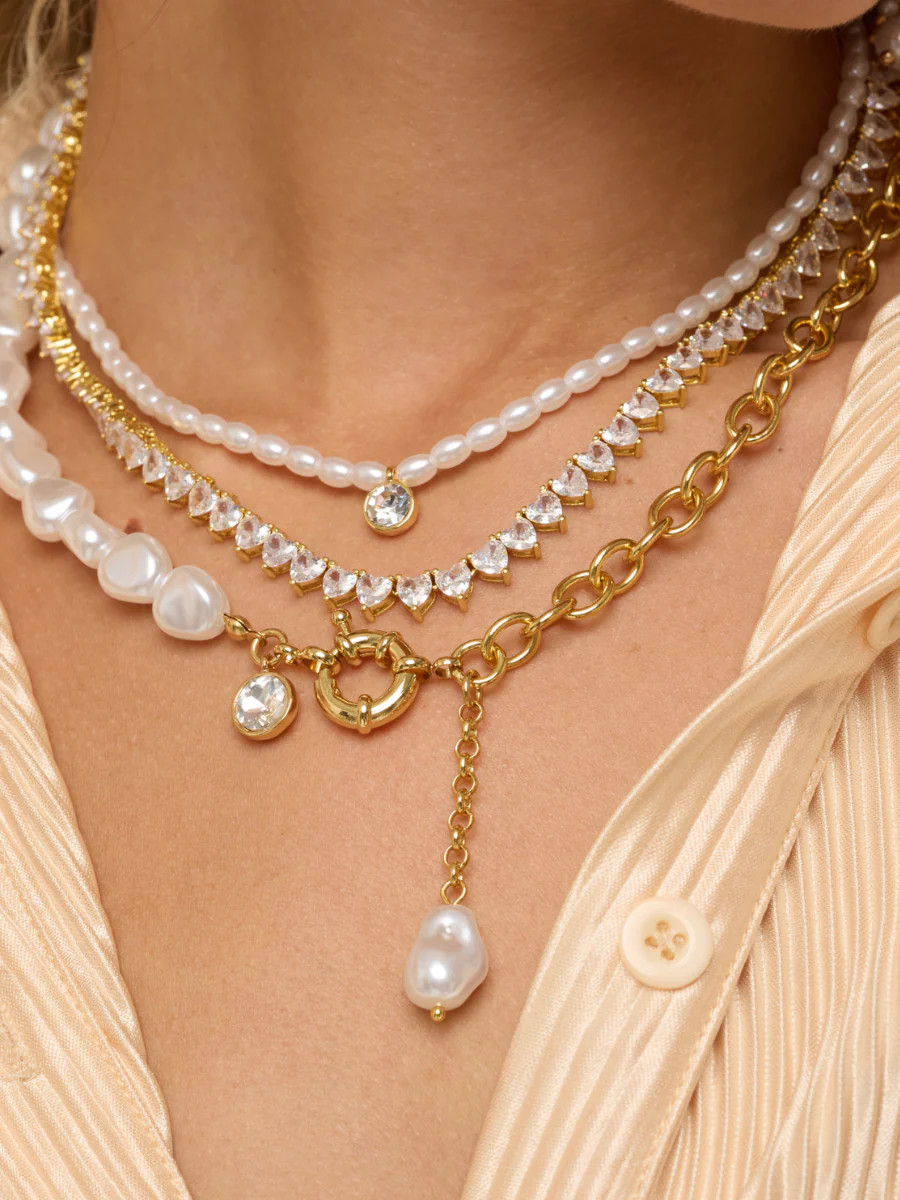 Worth More Chain & Pearl Necklace | Accessory To Love