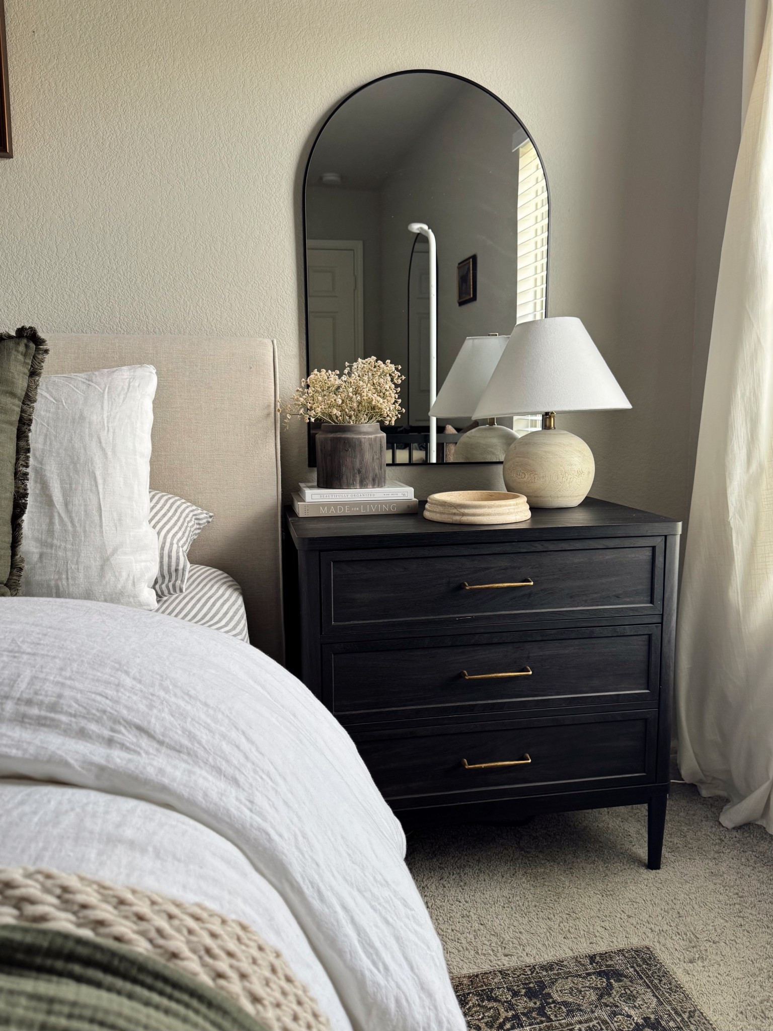 my walmart nightstands 😍😍😍 changed the hardware for a more elevated look  ✨ 

#LTKHome #LTKFindsUnder100 #LTKStyleTip