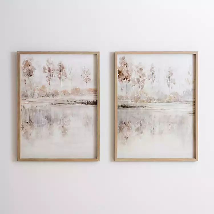Fall Tree Shadows II Framed Canvas Art Print | Kirkland's Home