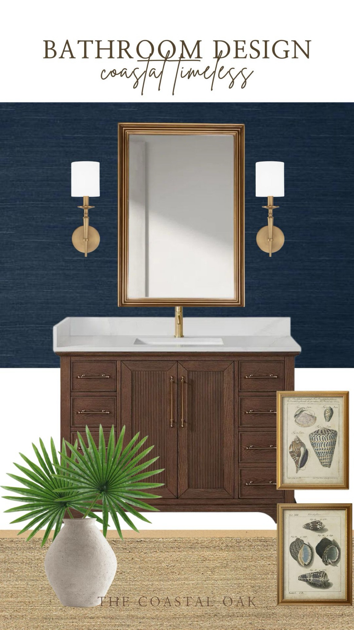 Partnering with @wayfair to share our recent bathroom makeover. #wayfairpartner We installed this small console sink with beautiful gold legs and it looks so beautiful with the wallpaper we had installed. Wayfair has everything you need to make a project go smoothly. We love their options for sinks, wallpaper, lighting, and more. Shop my favorites here! #wayfair

#LTKStyleTip #LTKHome
