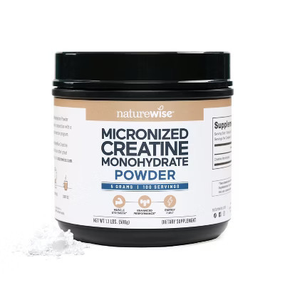 NatureWise Micronized Creatine Monohydrate Powder, 5000mg (5g) Per Serving - Creatine for Women & Men - Pure, Supports Lean Muscle Mass  100 Servings | Target