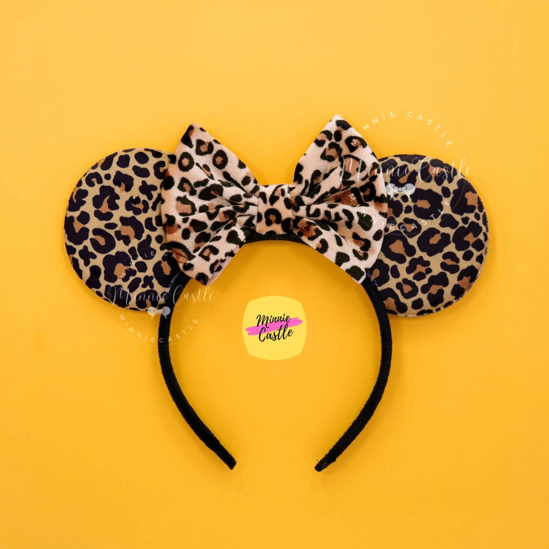 Leopard Mouse Ears, Cheetah Mickey Ears, Animal Kingdom Minnie Ears, Safari Adventure Tour Headba... | Etsy (US)