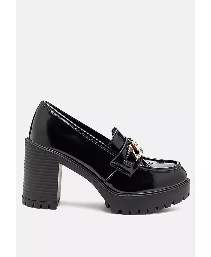 Women's sachs block Heeled chunky loafers | Macy's