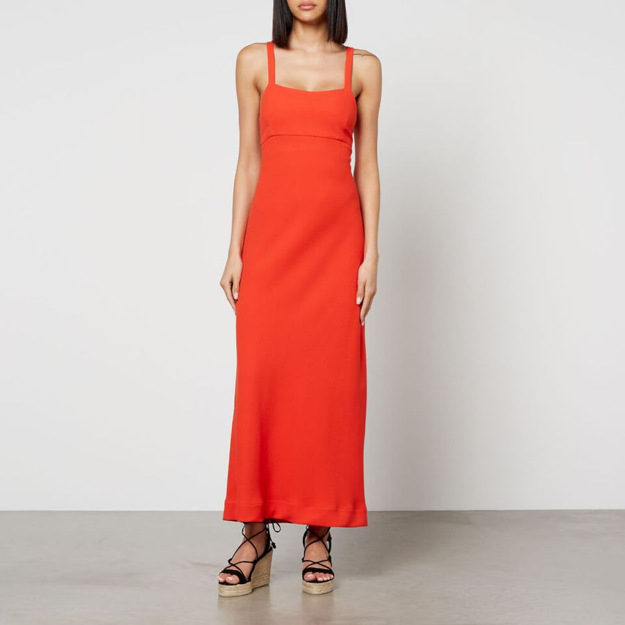 Rixo Brennan Wool-Cloqué Midi Dress | Coggles (Global)