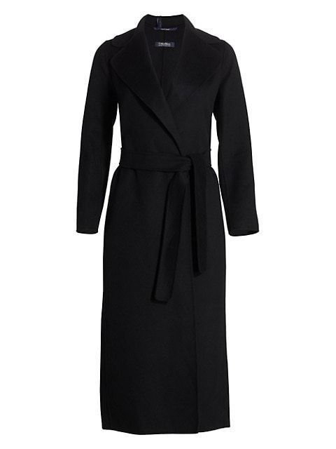 Max Mara Poldo Long Belted Wool Coat | Saks Fifth Avenue