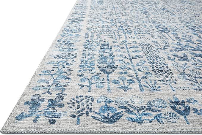 Loloi Rifle Paper Co. x Maison Collection MAO-07 Traditional, Blue 7'-6" x 9'-6" Area Rug | Amazon (US)