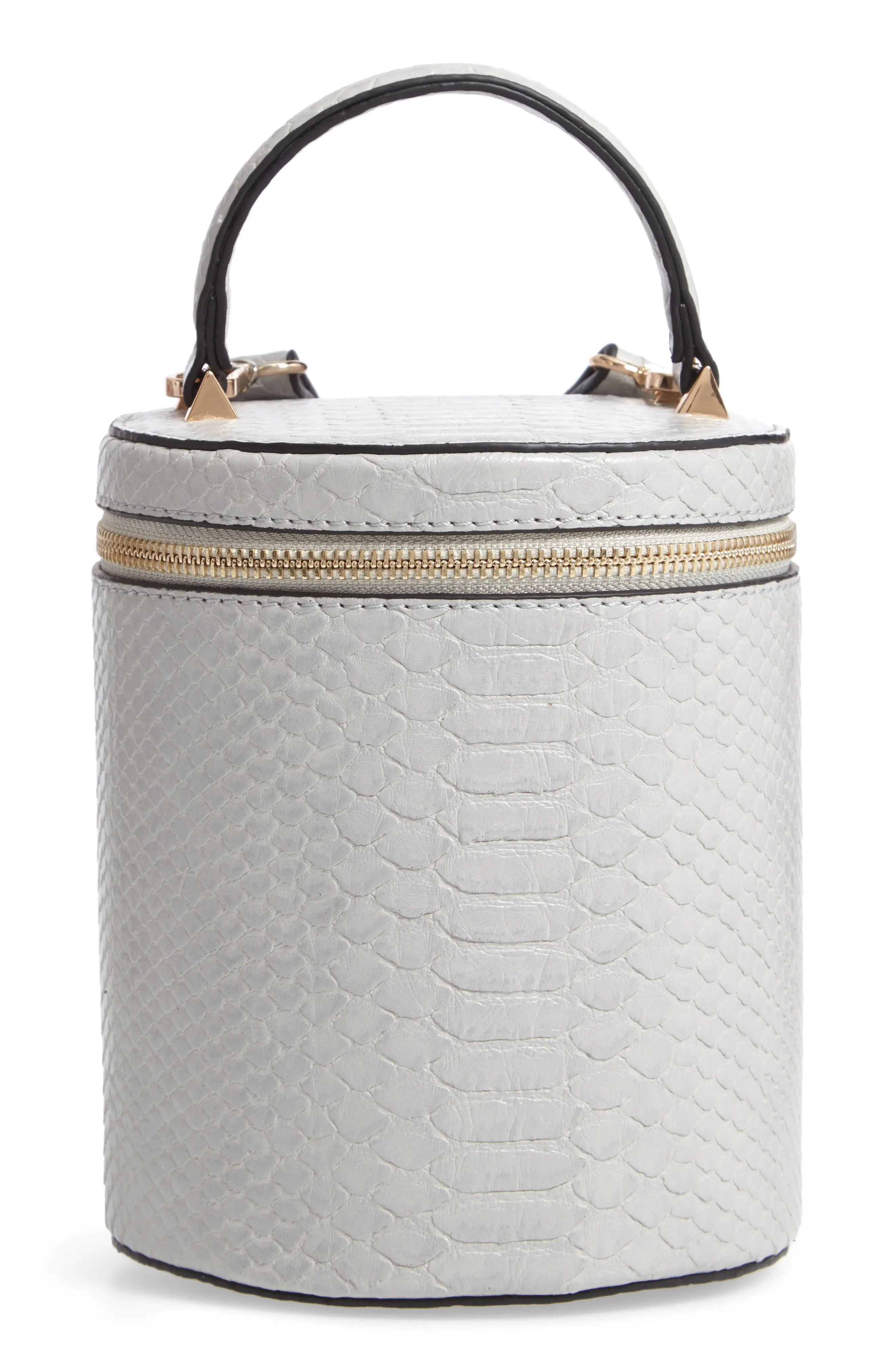Jules Kae Marion Snake Embossed Bucket Bag - Metallic | Nordstrom