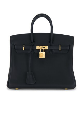 hermes Hermes Swift Birkin 25 Retourne Handbag in Noir - Black. Size all. | FWRD 