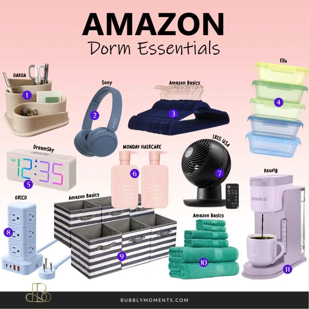 🏠 Dorm room essentials you'll want for college! These Amazon finds can help make your dorm room more organized, comfortable, and ready for everyday student life. From storage solutions and study supplies to room decor and daily essentials, these picks are great for creating a space you'll love. Whether you're moving into a dorm for the first time or updating your current setup, check out these must-have finds. Save this post for later and browse your favorites!
#LTKFinds #LTKStyle #LTKSeasonal #DormEssentials #DormRoom #CollegeLife #StudentLife #BackToSchool #CollegeEssentials #DormDecor #CampusLife #StudySpace #AmazonFinds #AmazonFavorites #Organization #DormLife #CollegeStudent #UniversityLife #SchoolReady #RoomInspiration #DormOrganization #TrendingNow #MustHaves 

 