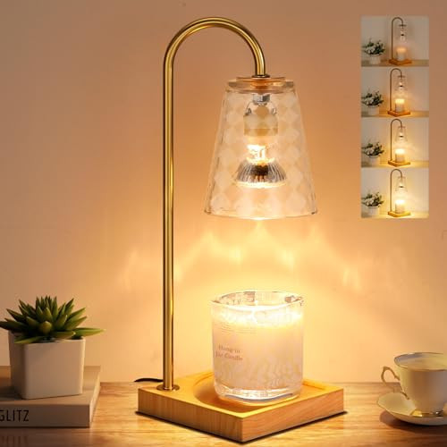 Candle Warmer Lamp-Electric Lamp Candle Warmer with Timer, Dimmable Candle Warming Lamp, Candle Melter Lamp with 2 Bulbs, Thanksgiving Decorations, House Warming Gifts New Home | Amazon (US)