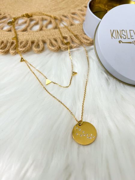 The Kinsley Armelle Zodiac necklace looks so cute layered with the Tron Necklace!



#LTKunder100