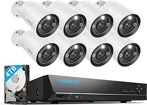 REOLINK 12MP Security Camera System Commercial, 8pcs H.265 12MP PoE Security Cameras Wired Outdoo... | Amazon (US)