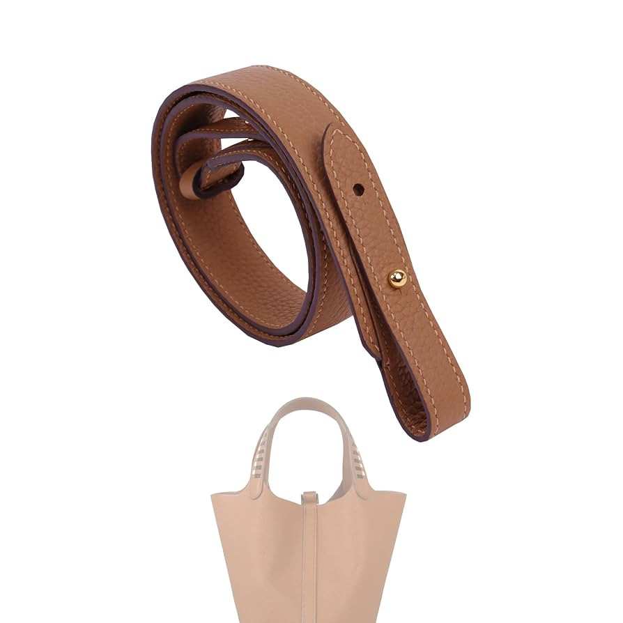 TC Leather Strap for Hermes Picotin/Lindy/Evelyne Bag, Multi Length Handmade Cowhide Crossbody Pu... | Amazon (US)