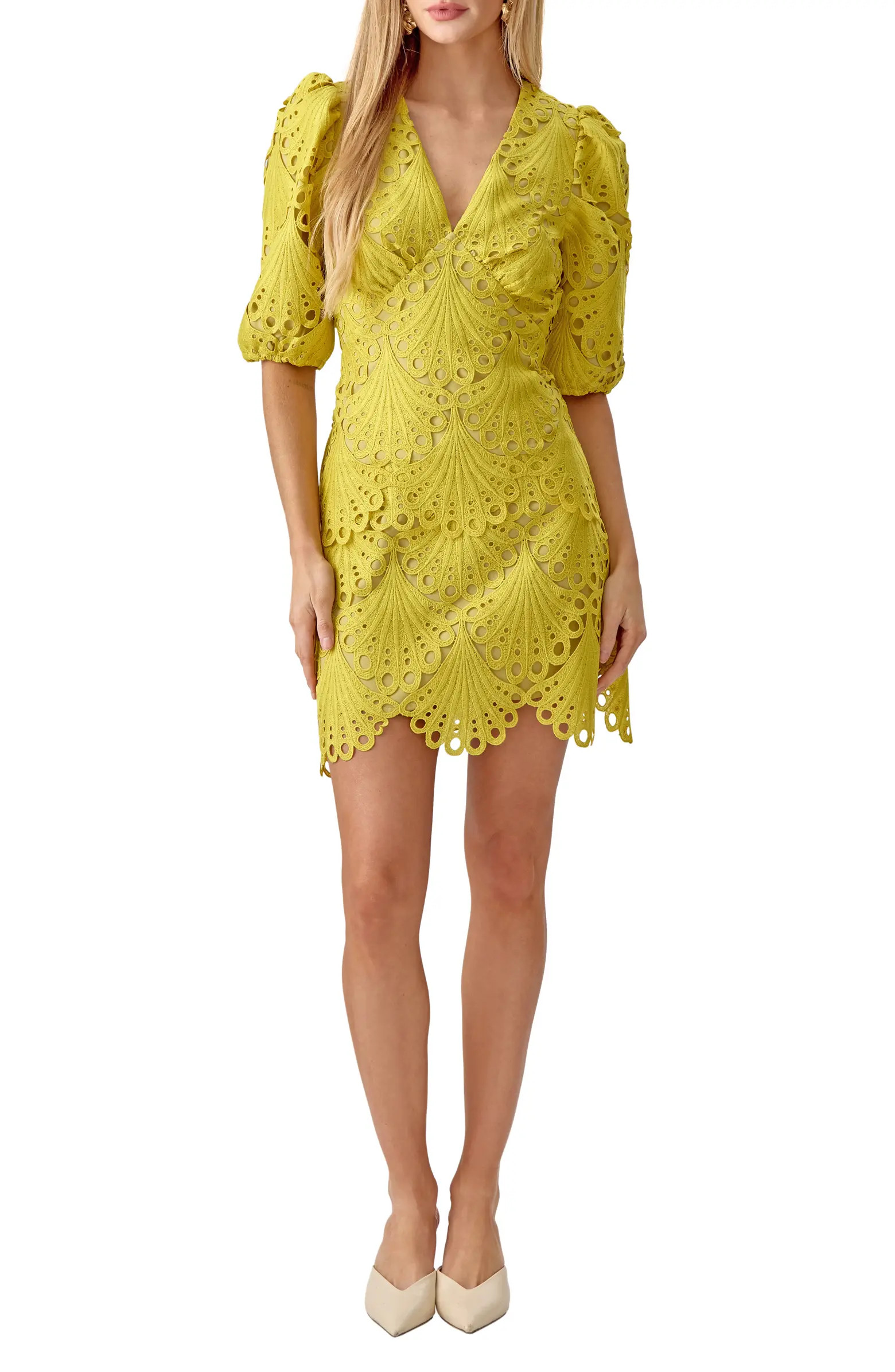 Adelyn Rae Harper Lace Minidress | Nordstrom | Nordstrom