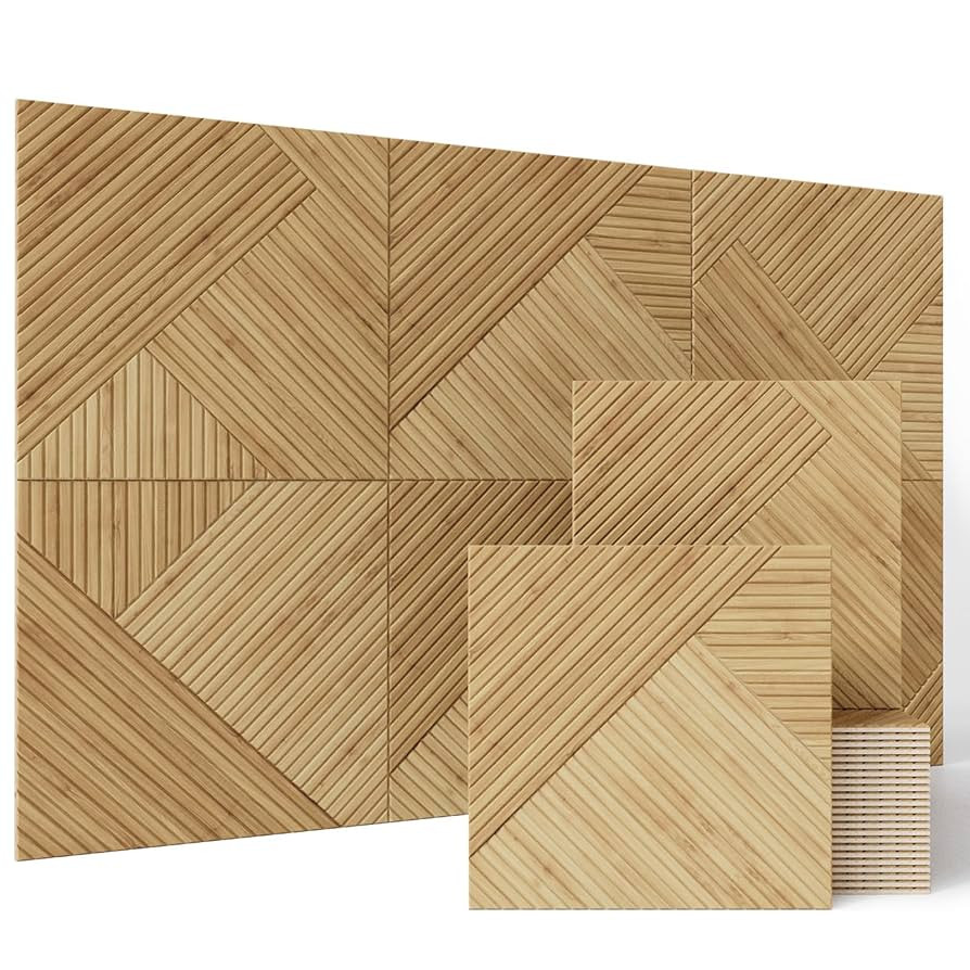 BUBOS Large Acoustic Panels,6 Pack Wood-Pattern Printing Soundproof Wall Panels, Total Size 70.8 ... | Amazon (US)