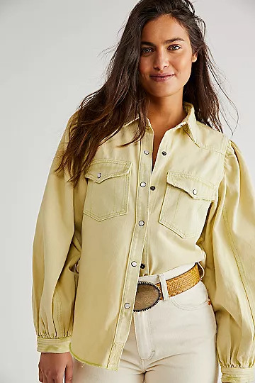 With Love Denim Top | Free People (Global - UK&FR Excluded)