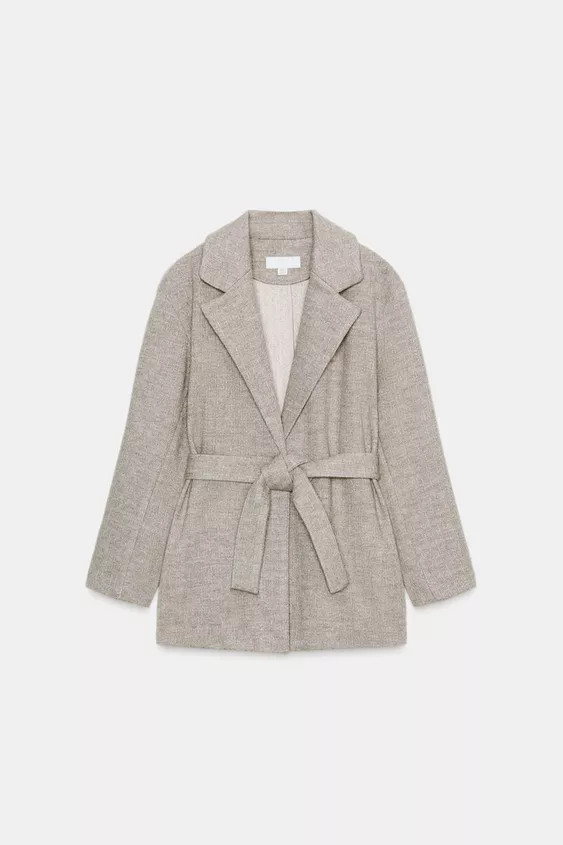 SOFT BELTED BLAZER | Zara Canada