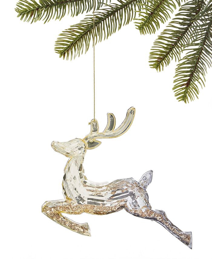 Holiday Lane Shine Bright Ombré Acrylic Reindeer Ornament, Created for Macy's & Reviews - Shop A... | Macys (US)
