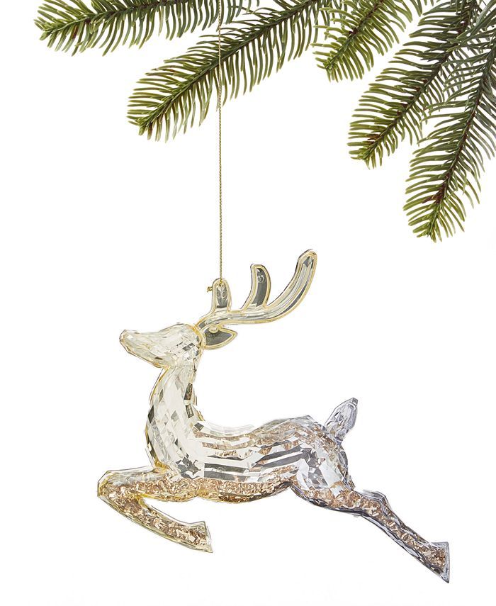 Holiday Lane Shine Bright Ombré Acrylic Reindeer Ornament, Created for Macy's & Reviews - Shop A... | Macys (US)