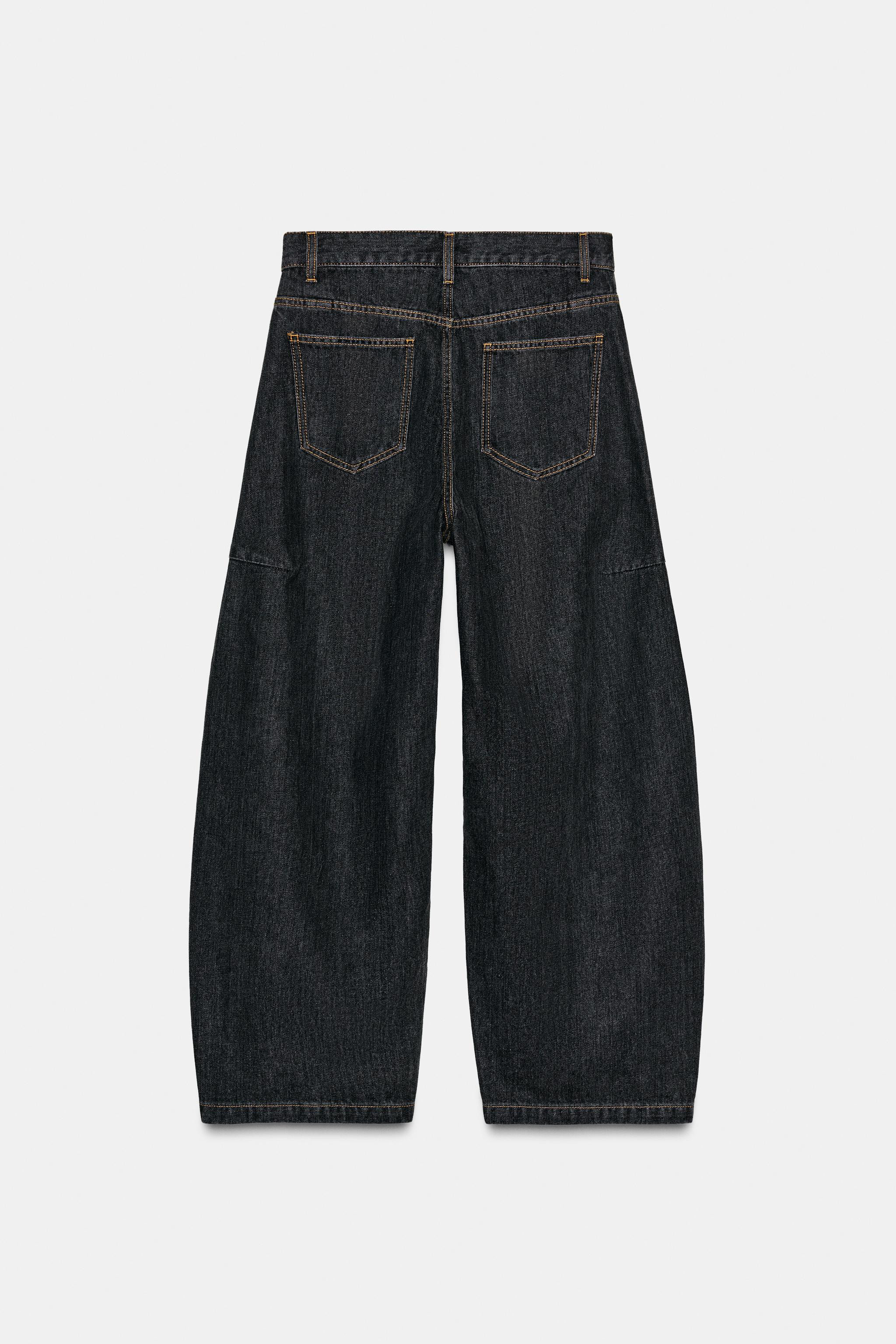 JEANS ZW COLLECTION BARREL MID-WAIST39.99 GBPBlack | 6840/256/800Put it in your basketAddMID-WAIS... | Zara UK