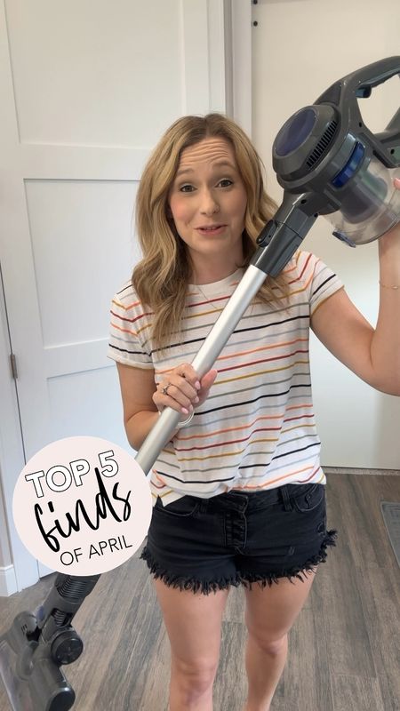 Top 5 Finds of April // We’ve had this cordless vaccum for almost three years and LOVE it!! Such a great buy at ONLY $79!!! It’s a steal. It works so great on our wood floors. 

And it’s so lightweight that my kids can use it!! Oh and it comes with attachments too!! 

#LTKfindsunder100 #LTKVideo #LTKhome