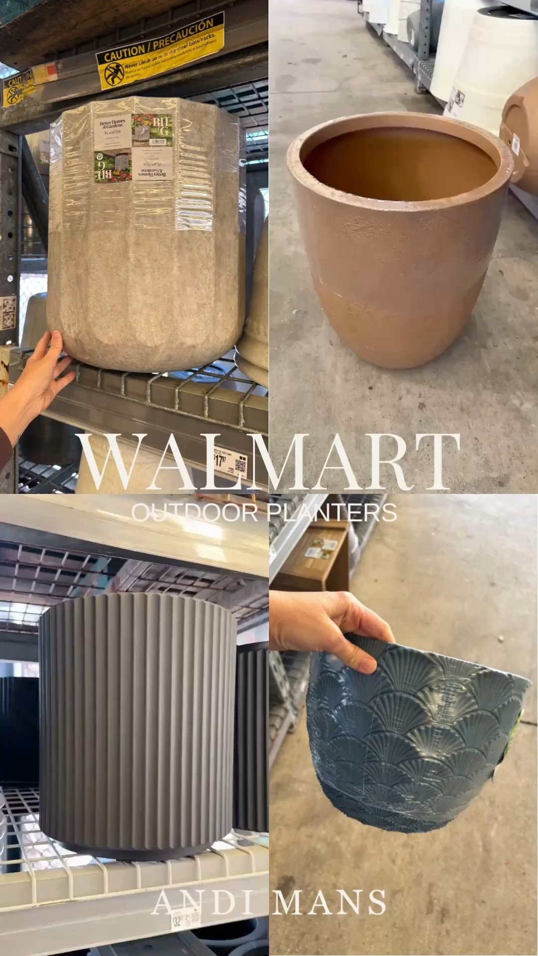 Walmart outdoor planters. These look designer but with a Walmart price tag. I love this ribbed option for a patio. 

 



#LTKSeasonal #LTKHome