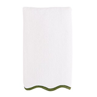 Edie Scalloped Towels with Linen Trim & Monogram Option from Portugal | Ballard Designs, Inc.