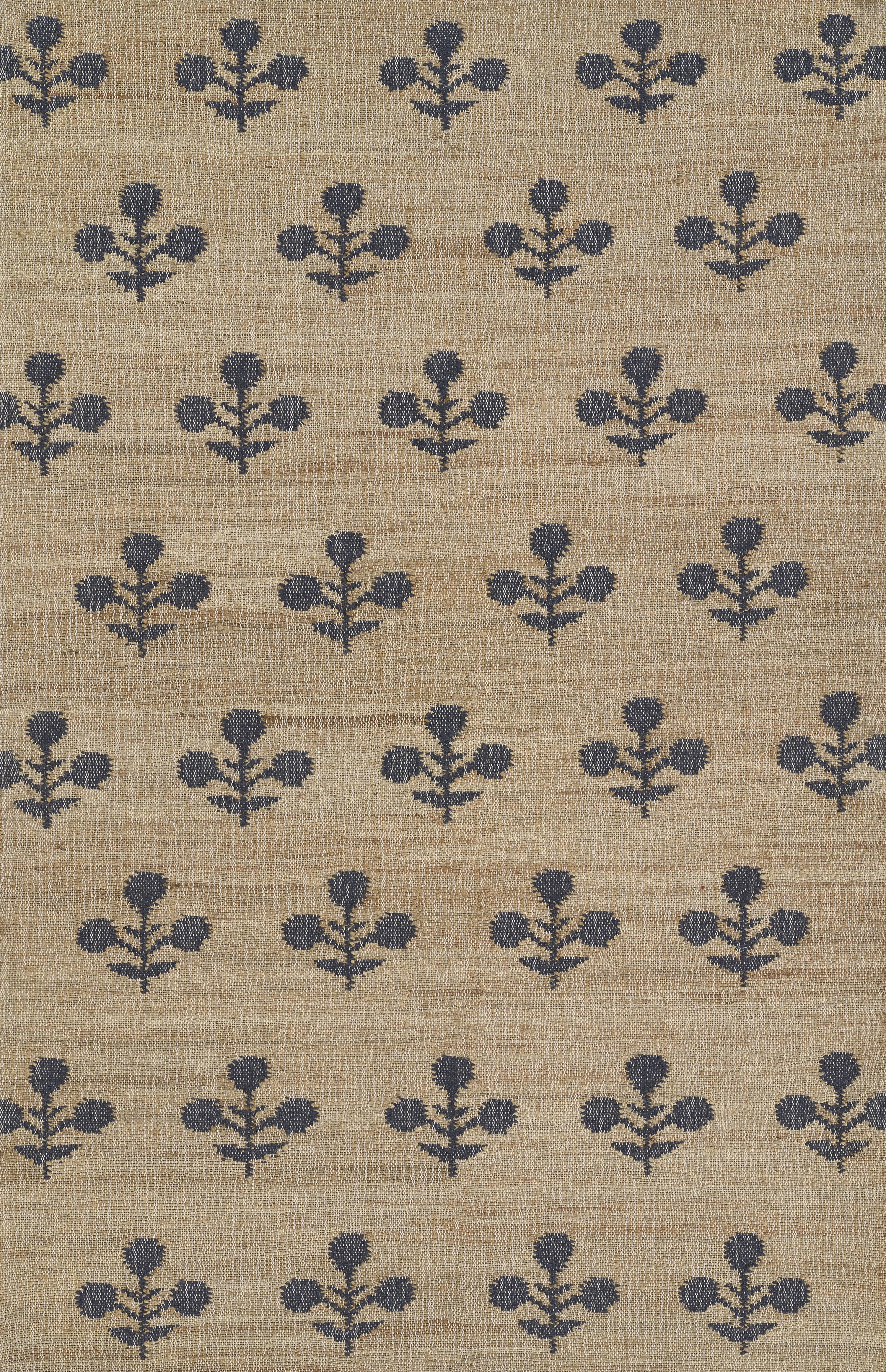 Erin Gates by Momeni Orchard Bloom Blue Hand Woven Wool and Jute Area Rug | Wayfair North America