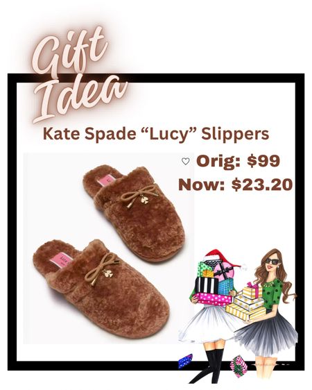 Gift idea
Gifts for her
Kate spade Lucy slipper
Faux fur slippers 

#LTKGiftGuide #LTKSeasonal #LTKHoliday