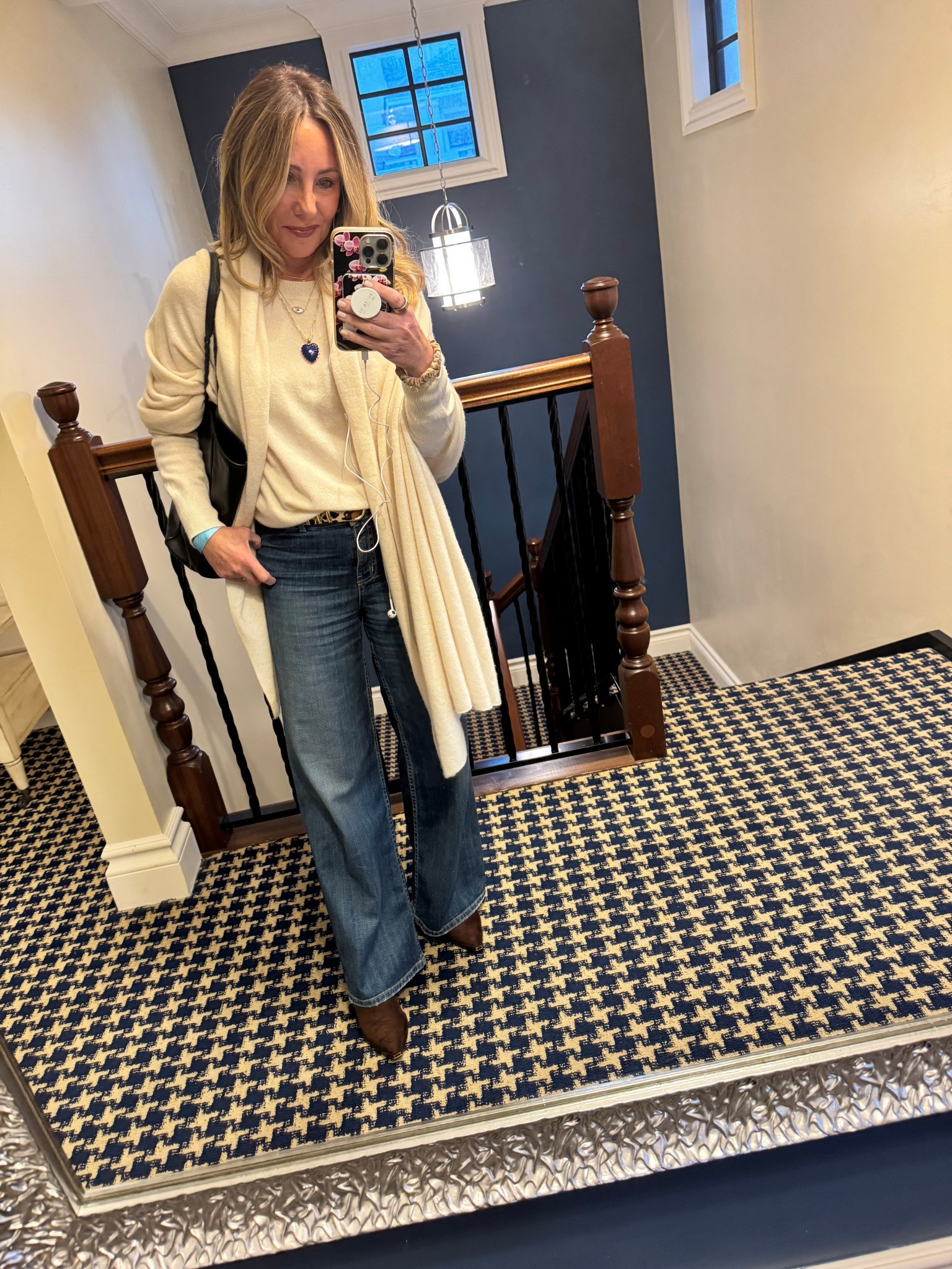 We had a cold spell here in South Florida. I was walking to meet a friend for dinner and legit had to pull out my booties and cashmere sweater. And I was still a little cold. I think the more time I spend down here the thinner my blood is getting.

#LTKmomlife #LTKgrwm #LTKootd