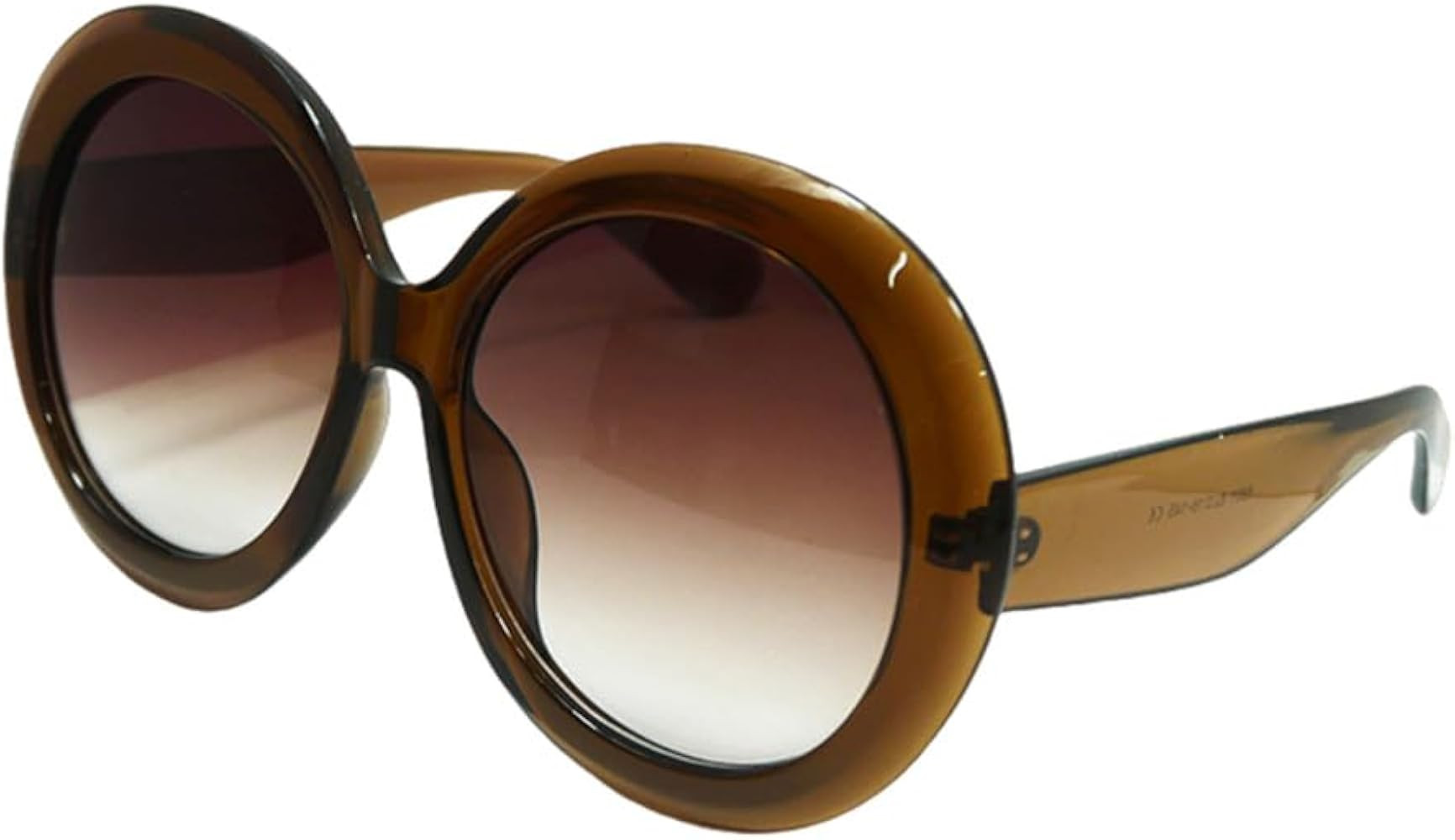 Round Oversized Oval Sunglasses Women Men Vintage Glasses for Women Black Green | Amazon (US)