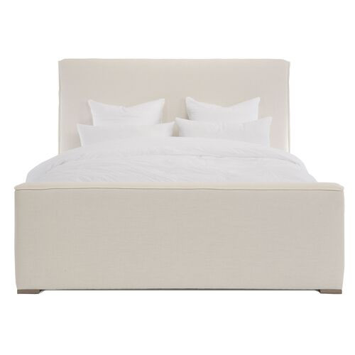 Verona Bed, Ivory Linen | One Kings Lane